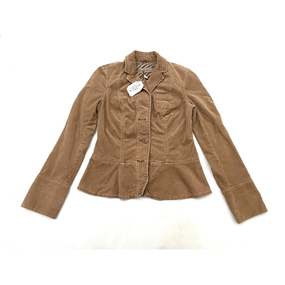 NWT Anthropologie Pilcro Corduroy Blazer Size 00 Brown Petite Bohemian